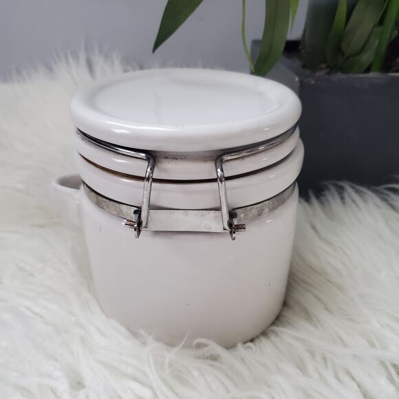 Alco Ceramic White Clamp Canister - Picture 2 of 13
